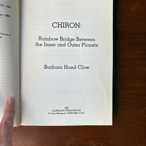 ‘87 Chiron Rainbow Bridge Between the Inner and Outer Planets Barbara Hardcover - Picture 2 of 3